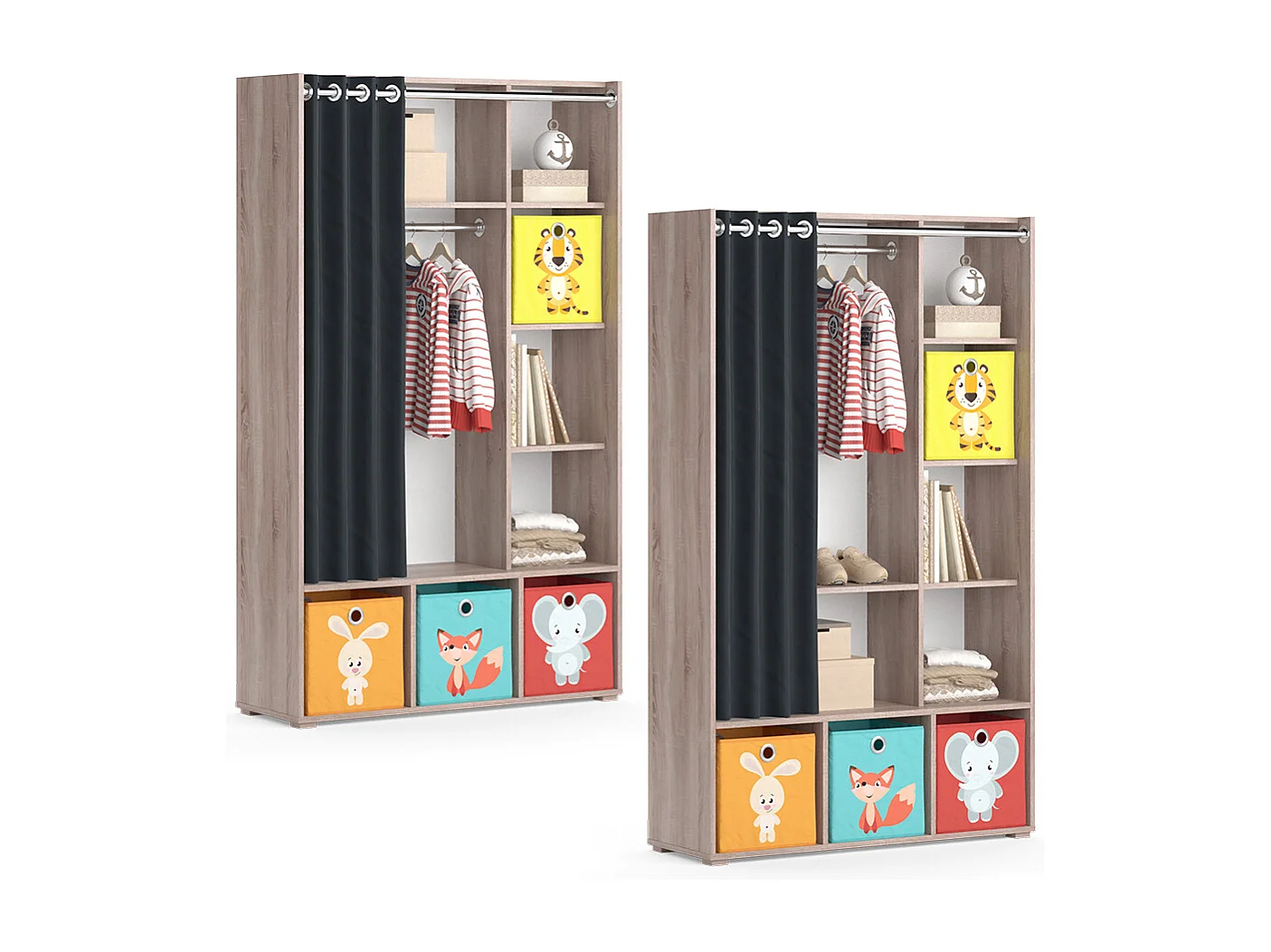 Armoire pour enfants sonoma 105.8x38x178.1 luigi