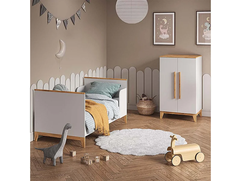 Armoire pour enfants blanc 70x53.4x120 malia