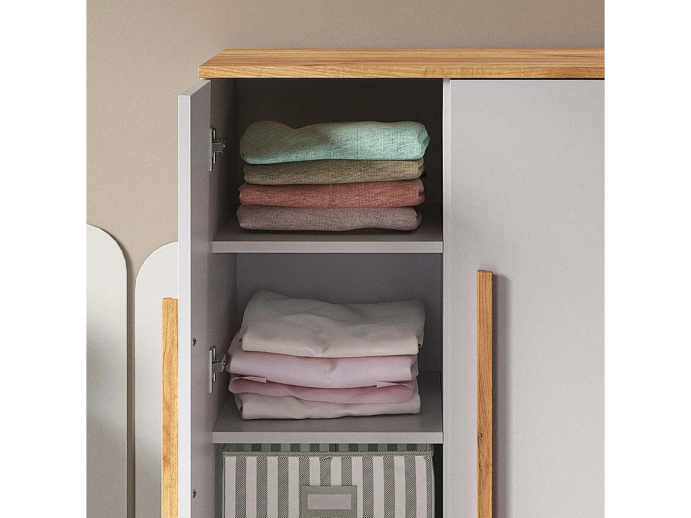 Armoire pour enfants blanc 70x53.4x120 malia