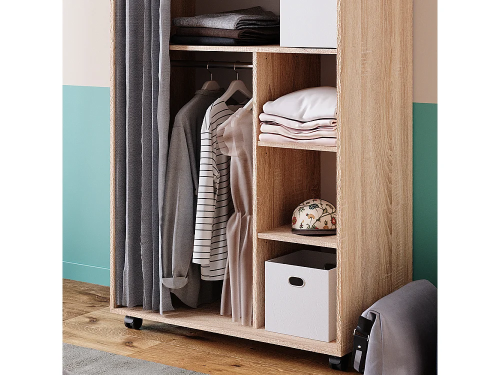 Tøjskab sonoma 100x50x146.6 doros