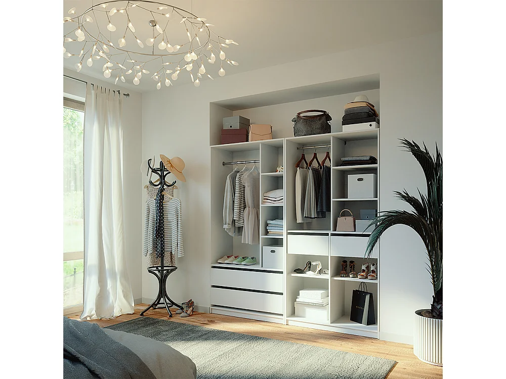 Armario blanco 100x50x200 elmo