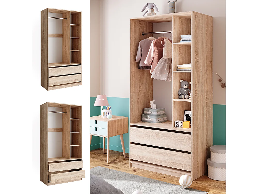 Armoire pour enfants sonoma 100x50x200 elmo