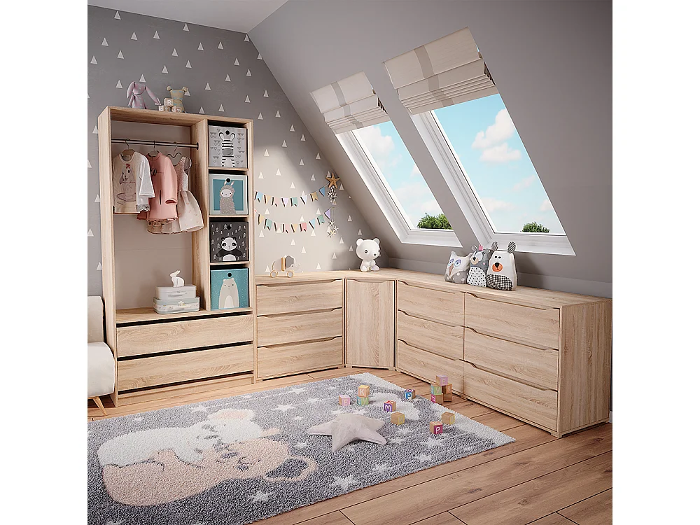 Armoire pour enfants sonoma 100x50x200 elmo