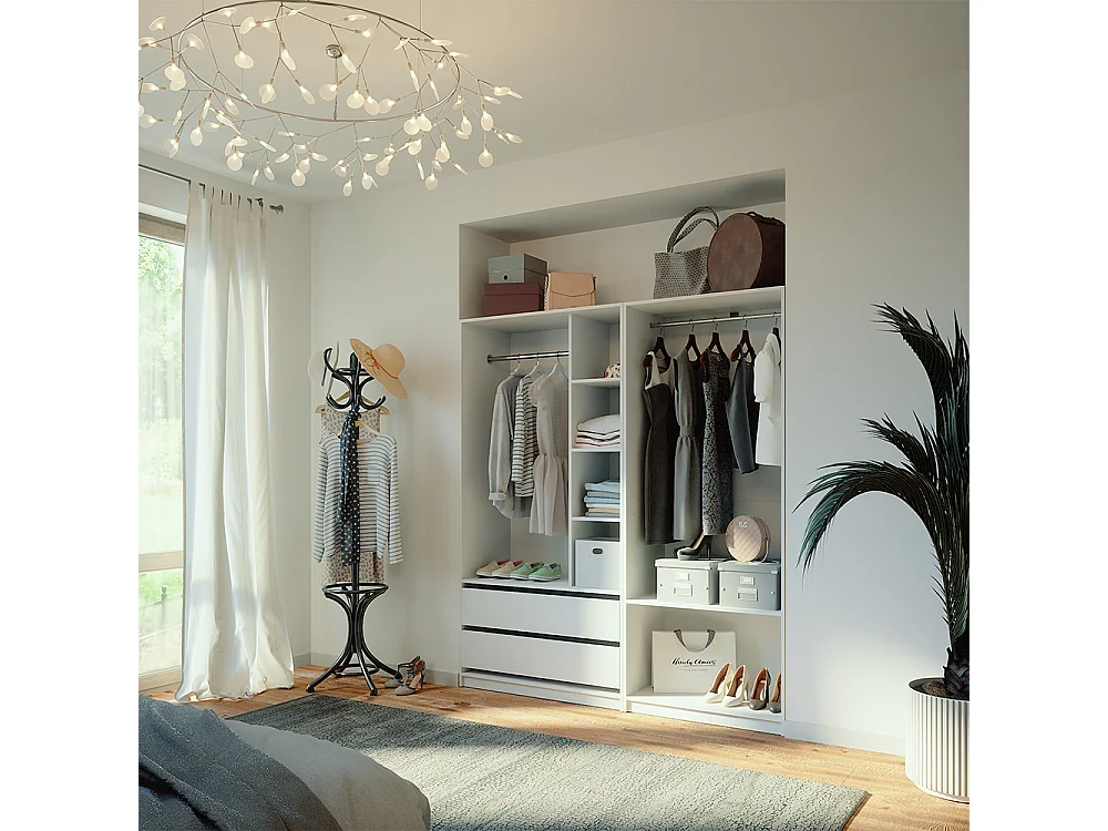 Armario blanco 100x50x200 elmo