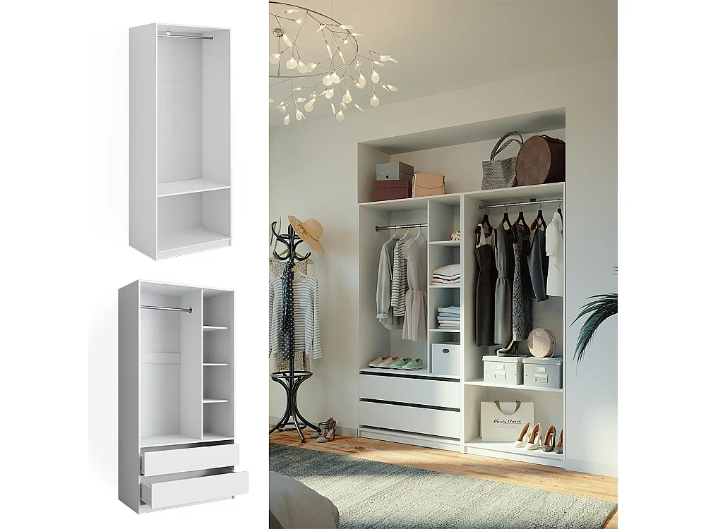 Armario blanco 100x50x200 elmo