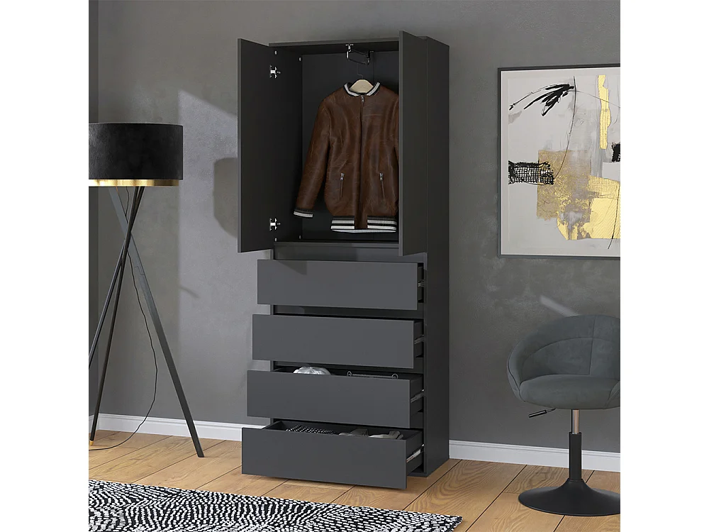 Armario antracita 74x40x191.5 claus