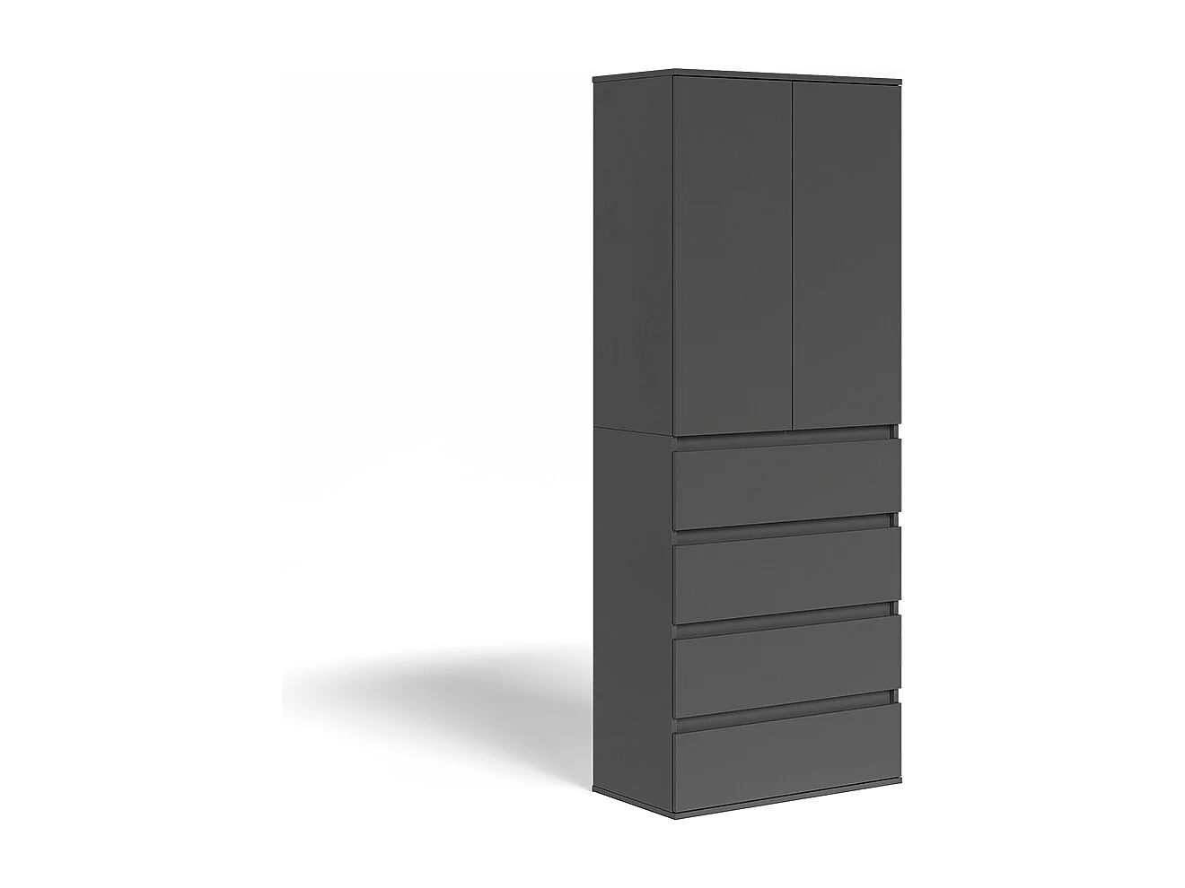 Kleiderschrank antracite 74x40x191.5 claus