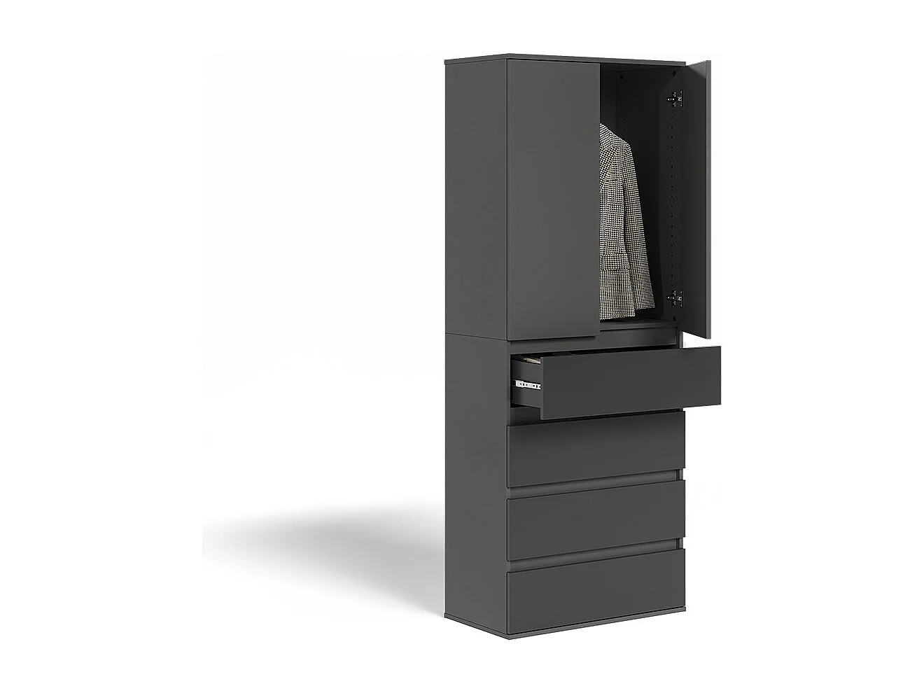 Kleiderschrank antracite 74x40x191.5 claus