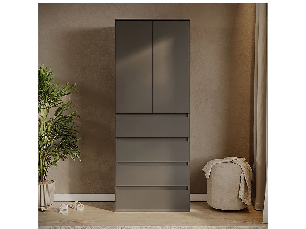 Kleiderschrank antracite 74x40x191.5 claus