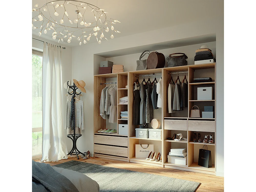 Armoire à vêtements sonoma 280x50x200 elmo