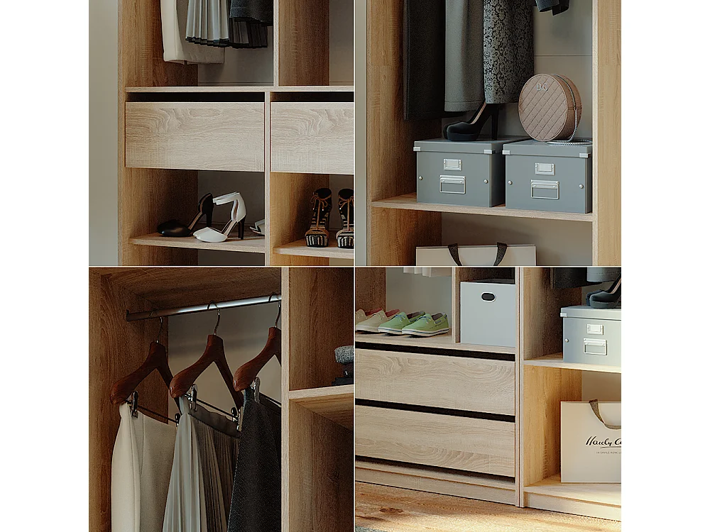 Armoire à vêtements sonoma 280x50x200 elmo