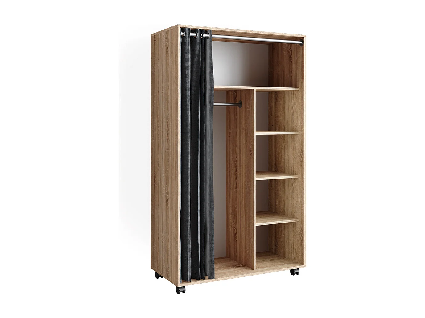 Tøjskab sonoma 100x50x168 doros