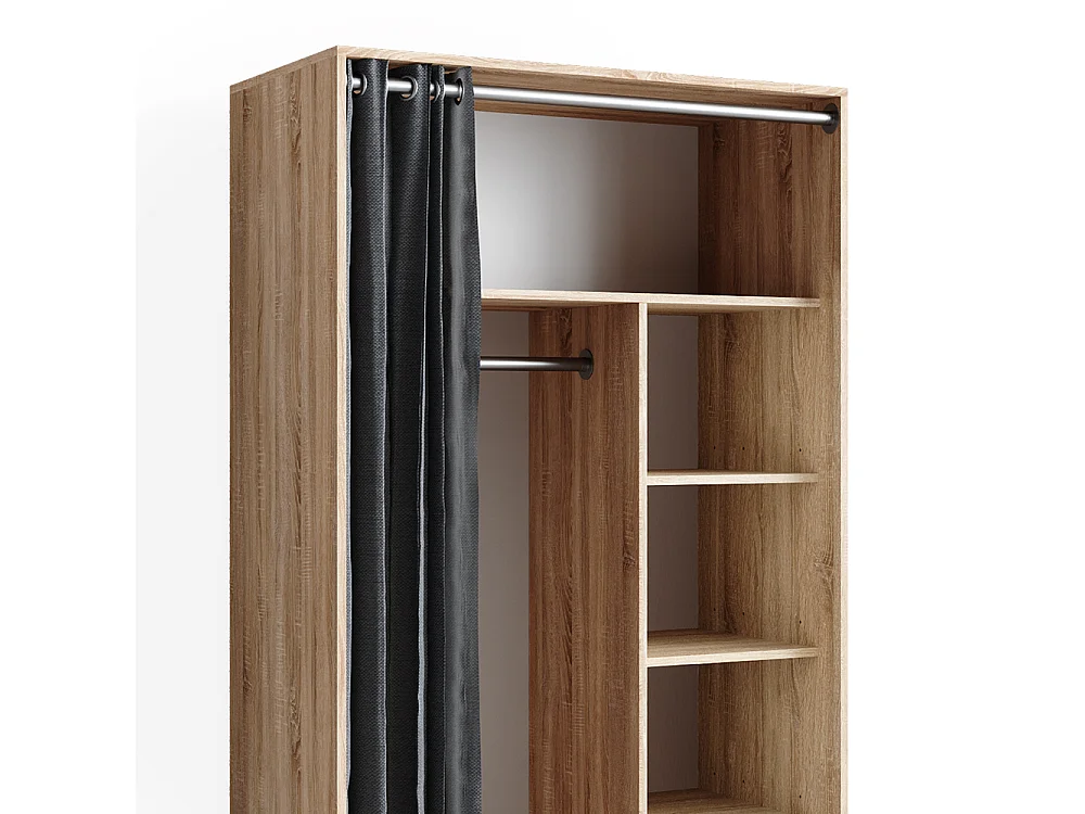 Tøjskab sonoma 100x50x168 doros