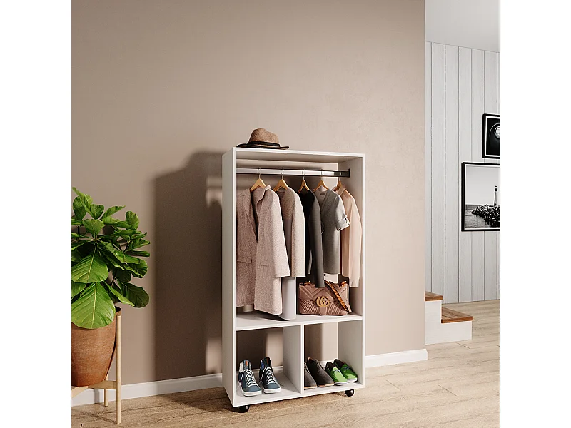 Armoire blanc 70x30x128 sydney