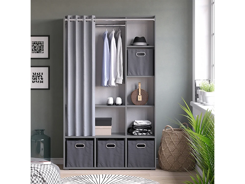 Armoire gris 38x105.8x178.1 luigi