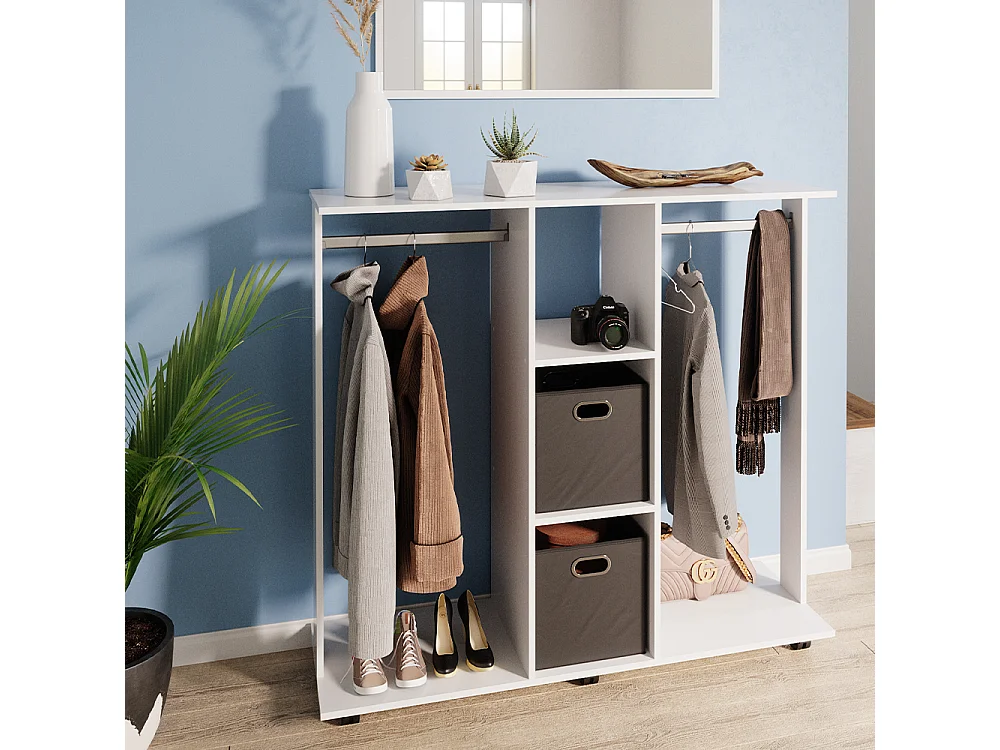 Armoire blanc 130x40x120 robbie