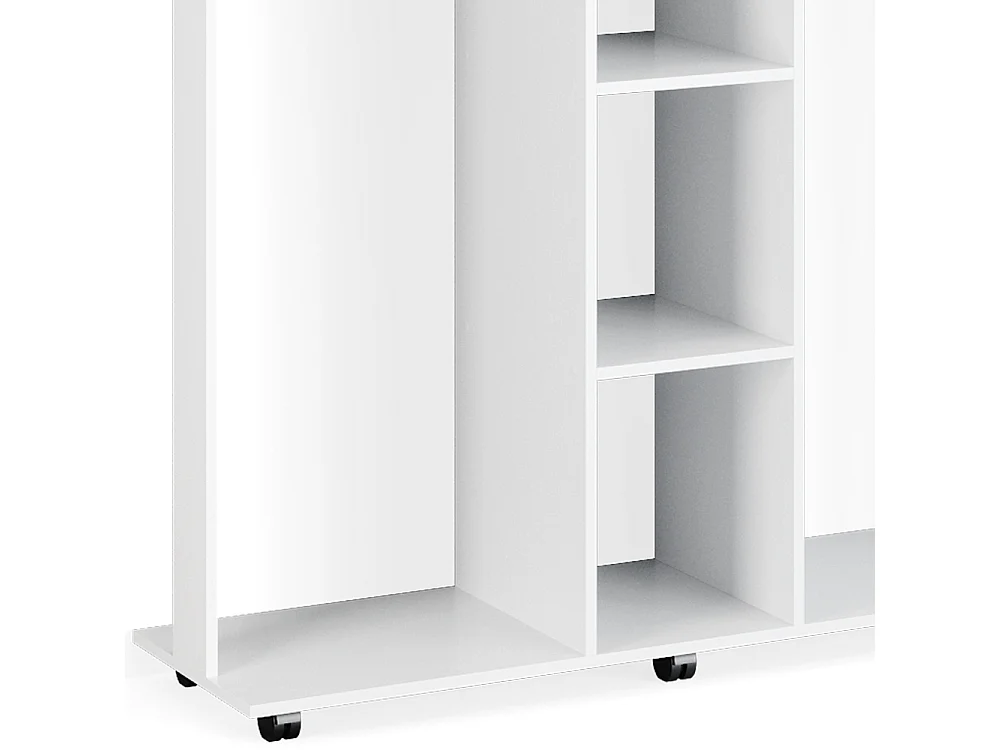 Tøjskab hvid 130x40x120 robbie