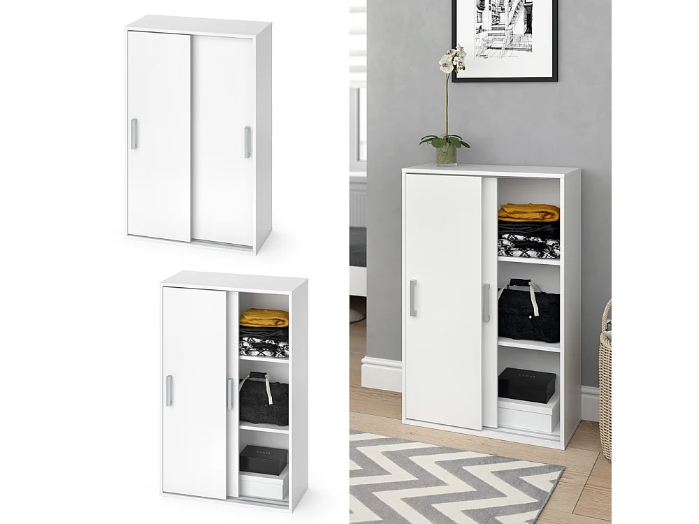 Kleiderschrank weiß 68x33x108.5 falk