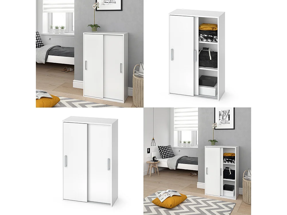 Kleiderschrank weiß 68x33x108.5 falk