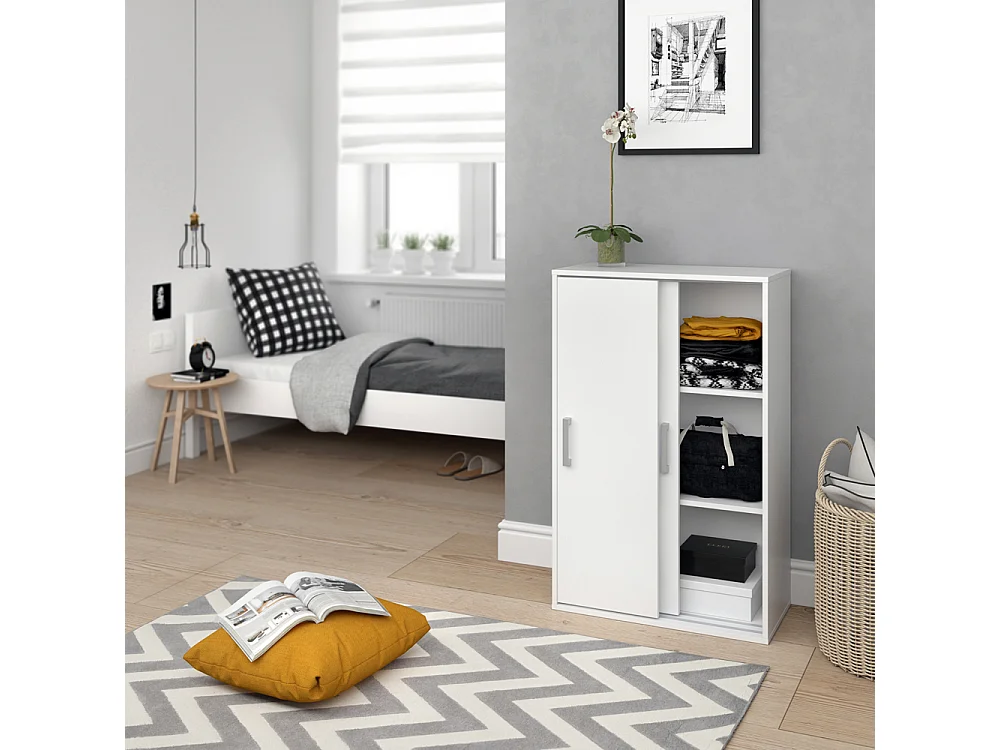 Tøjskab hvid 68x33x108.5 falk