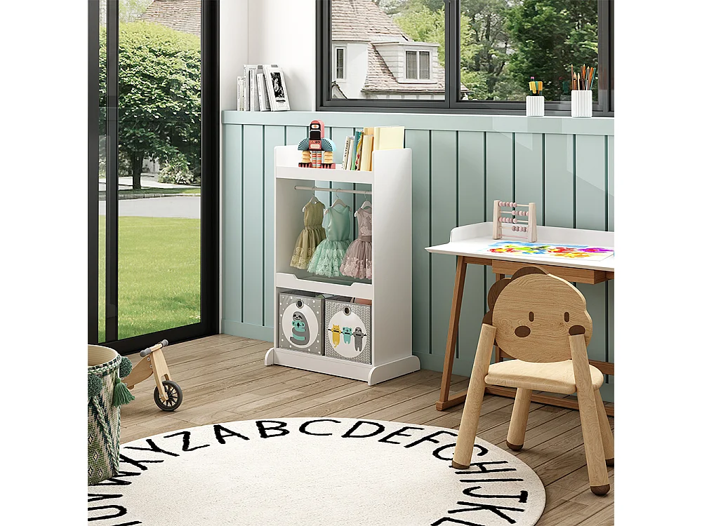 Armoire pour enfants blanc 67x38x110 conny