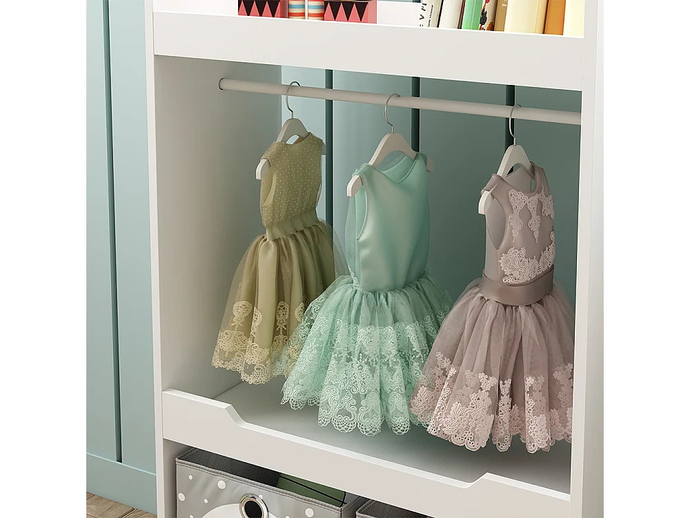 Armoire pour enfants blanc 67x38x110 conny