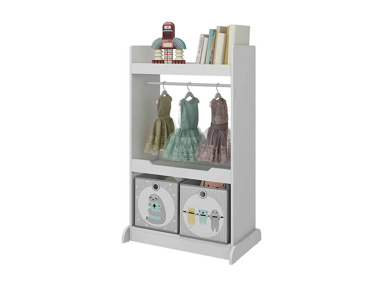 Armoire pour enfants blanc 67x38x110 conny