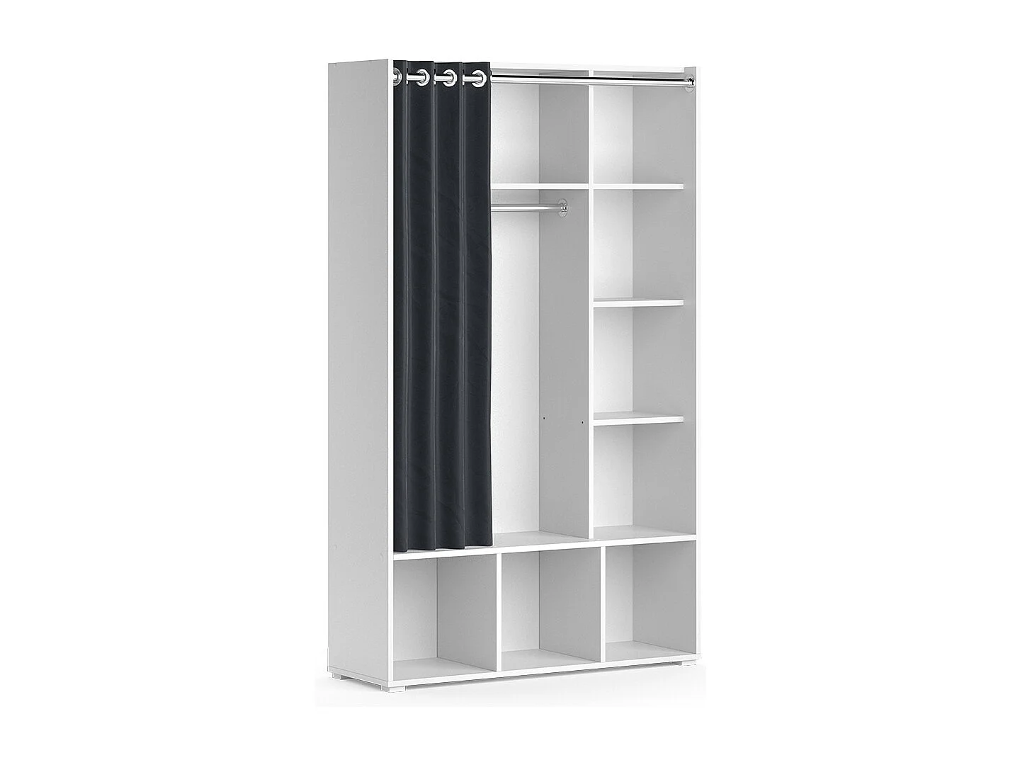 Tøjskab hvid 38x105.8x178.1 luigi