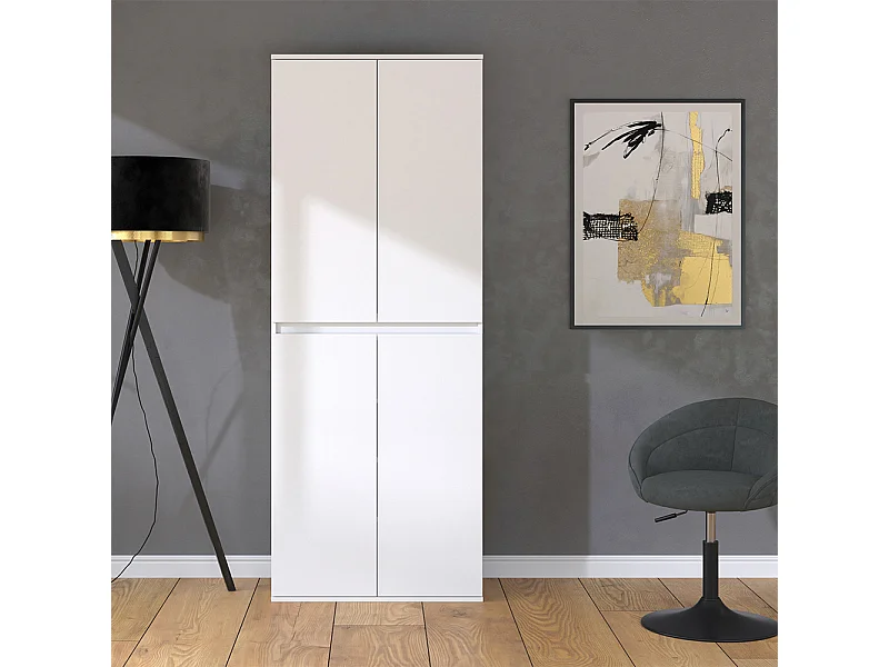 Kleiderschrank weiß 74x40x191.5 claus