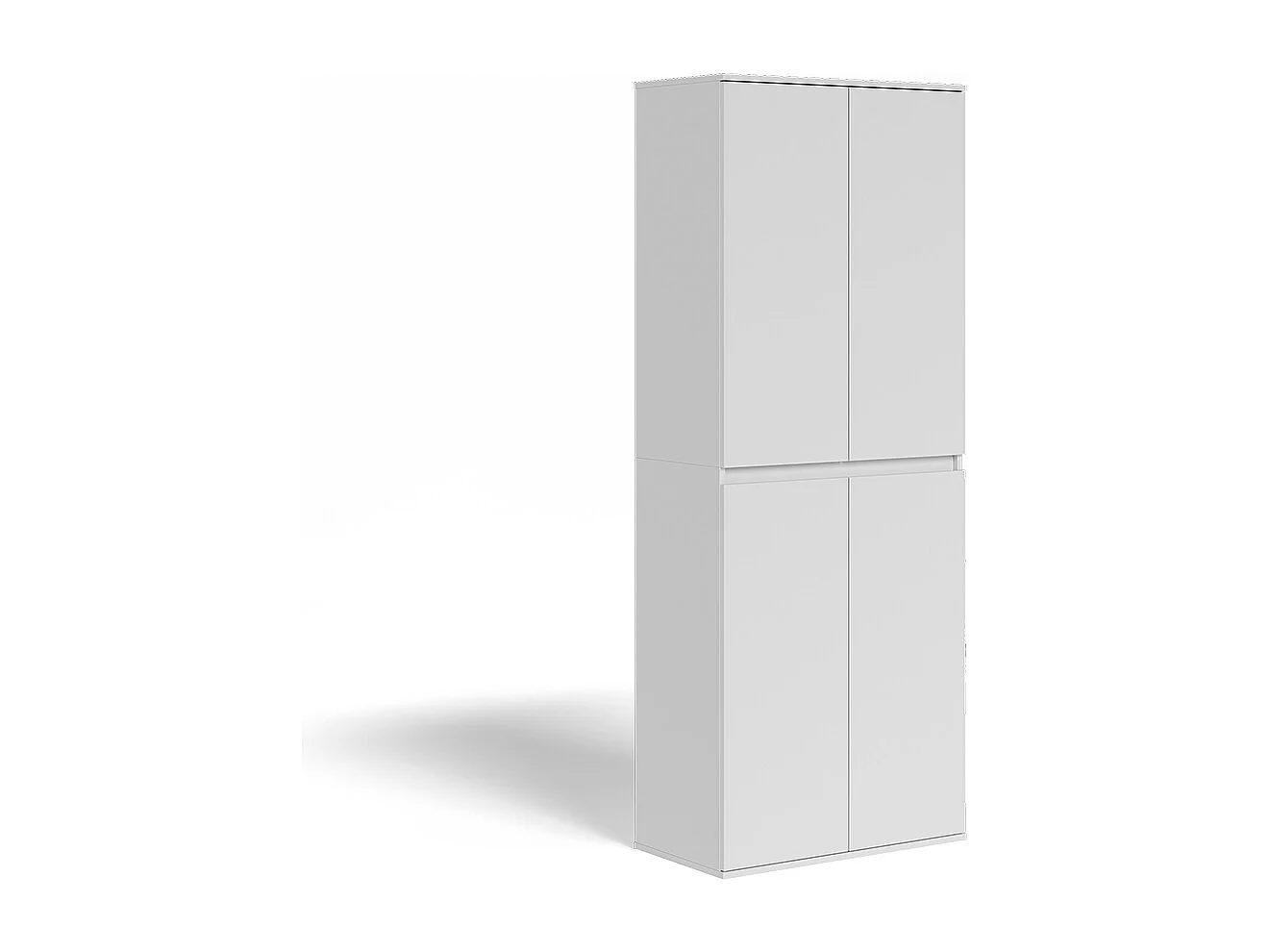 Armoire à vêtements blanc 74x40x191.5 claus