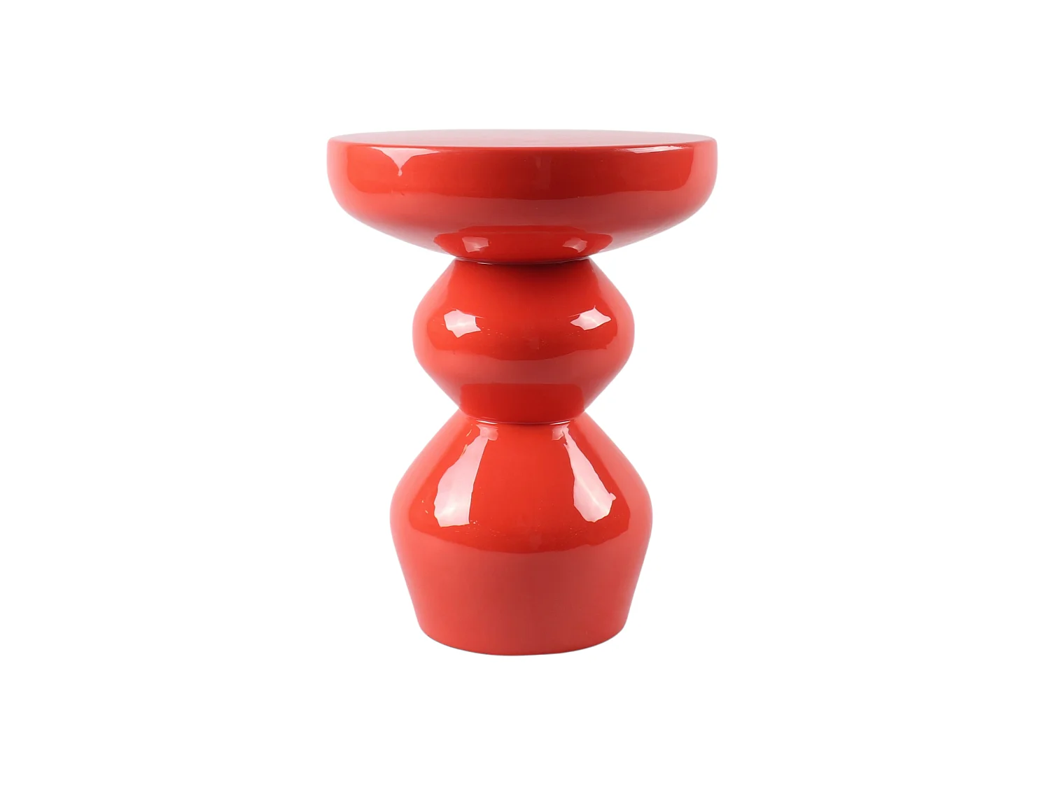 Table d'appoint en métal - Orange brillant - ORIFA