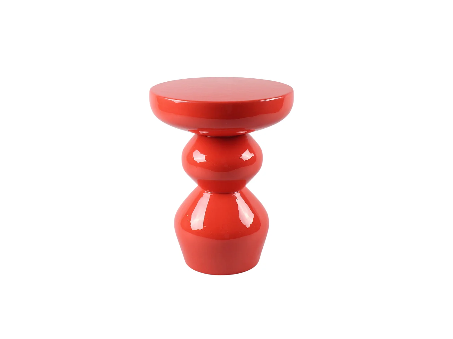 Table d'appoint en métal - Orange brillant - ORIFA