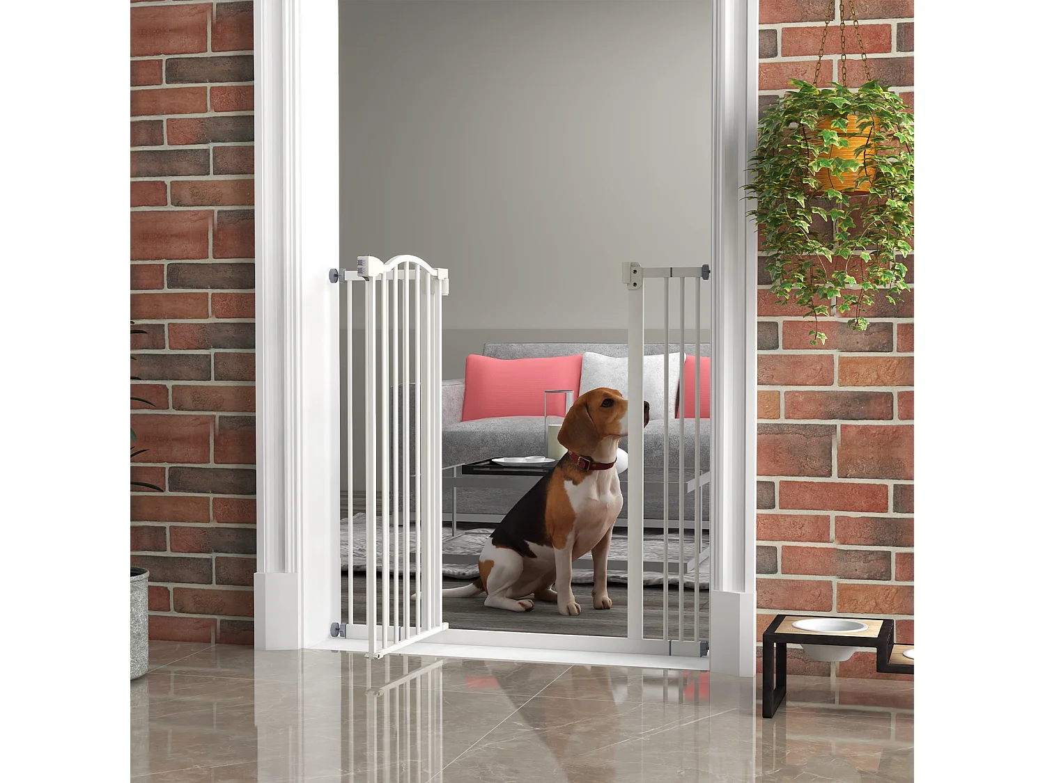 Barrière de sécurité pour chien extensible 74-100 cm