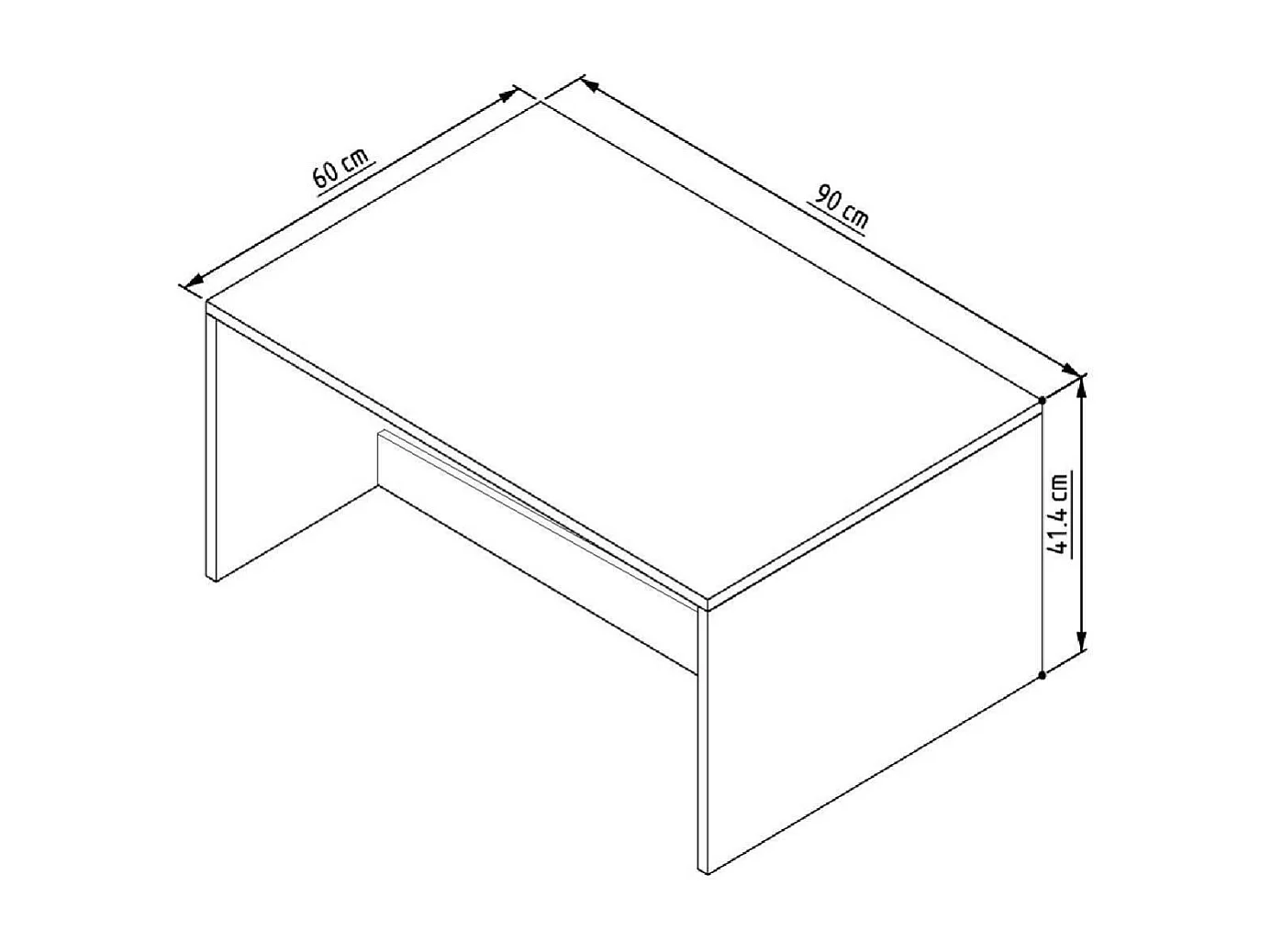 Table basse en aggloméré Lenna