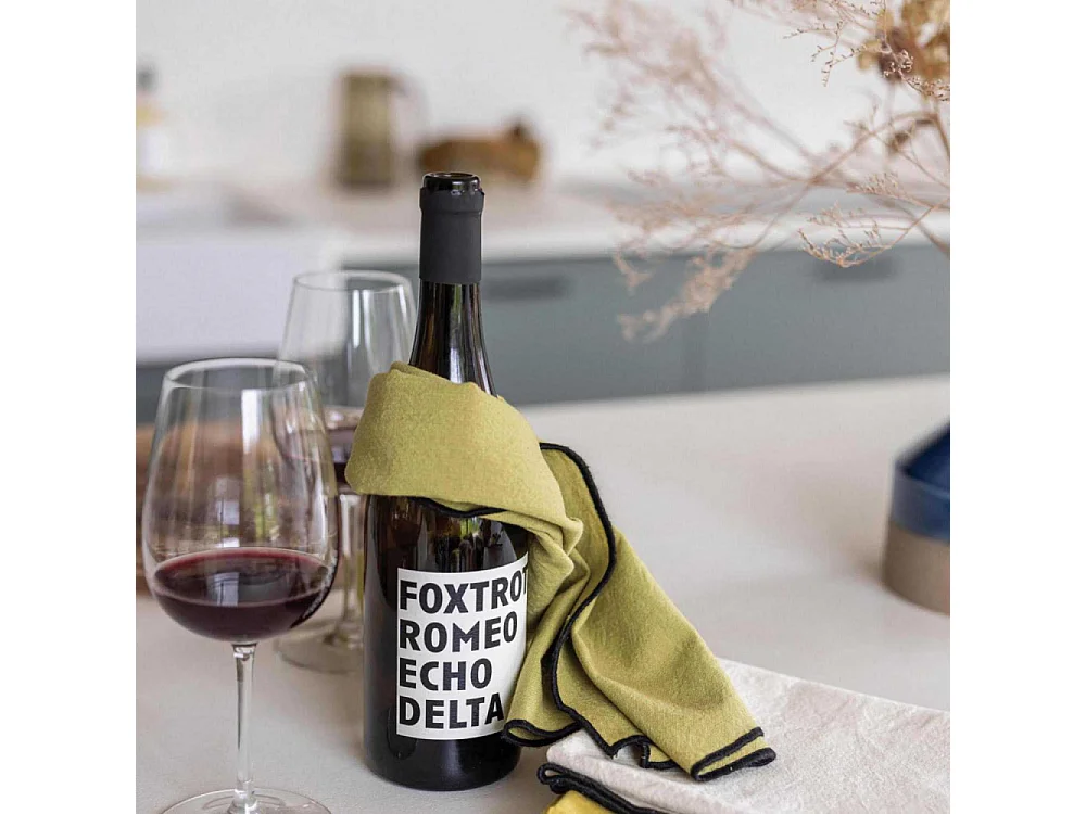 Serviette de table en coton recyclé Grace (Lot de 6) Ficelle