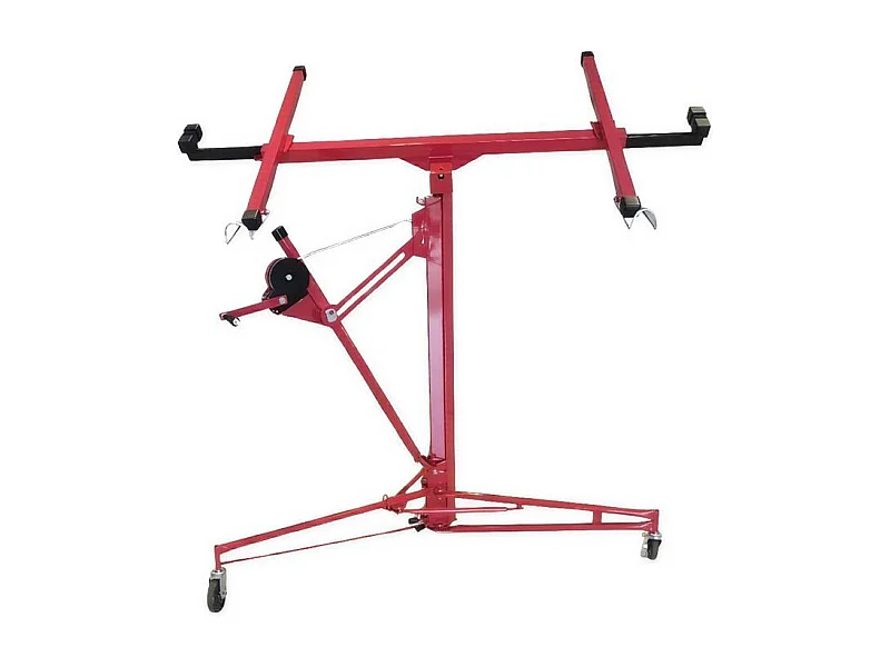 Sollevatore Pannelli Alzalastre Cartongesso Professionale Certificato CE Portata Di 68 Kg Pieghevole Regolabile In Altezza 140 - 350 cm Alzapannelli