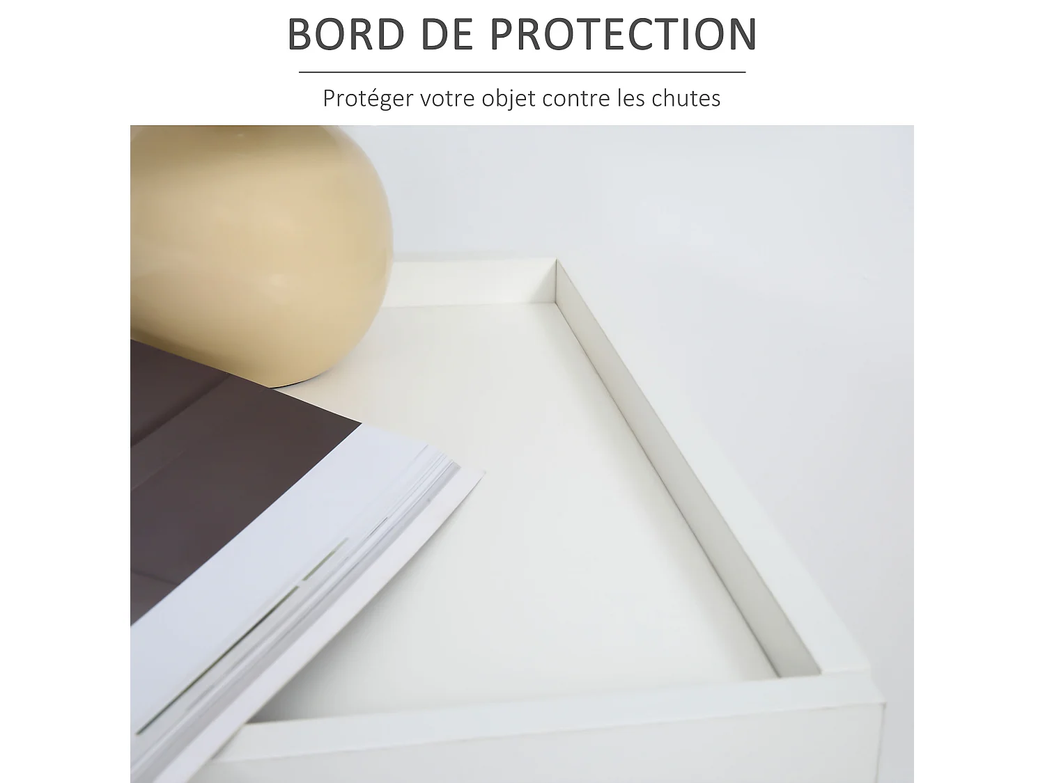 Chevet table de nuit modulable empilable - 2 tiroirs - dim. 50L x 40l x 47,5H cm - blanc aspect chêne clair