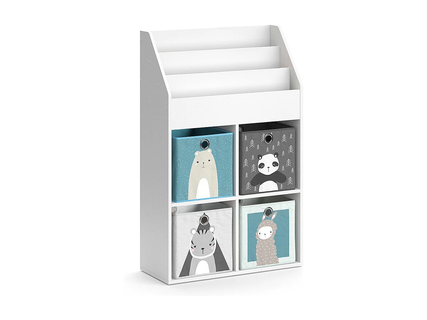 Kinderregal weiß 72x31.2x114.2 luigi