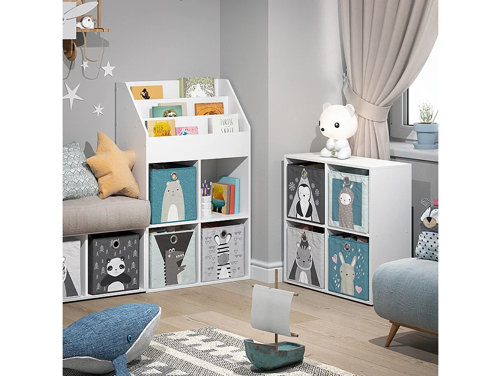 Kinderregal weiß 72x31.2x114.2 luigi