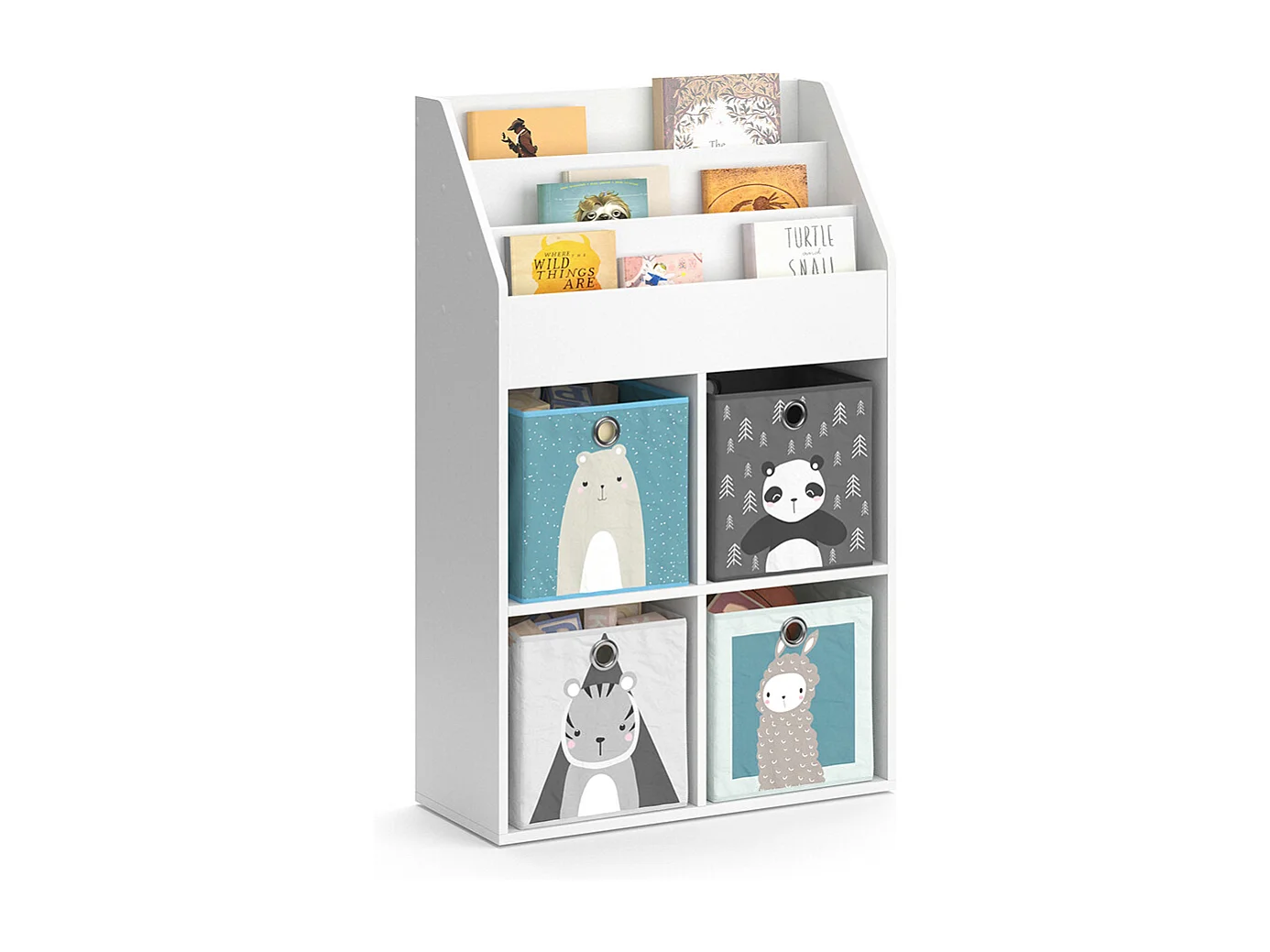 Kinderregal weiß 72x31.2x114.2 luigi