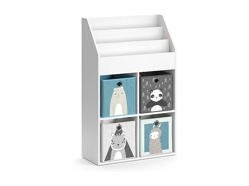 Kinderregal weiß 72x31.2x114.2 luigi