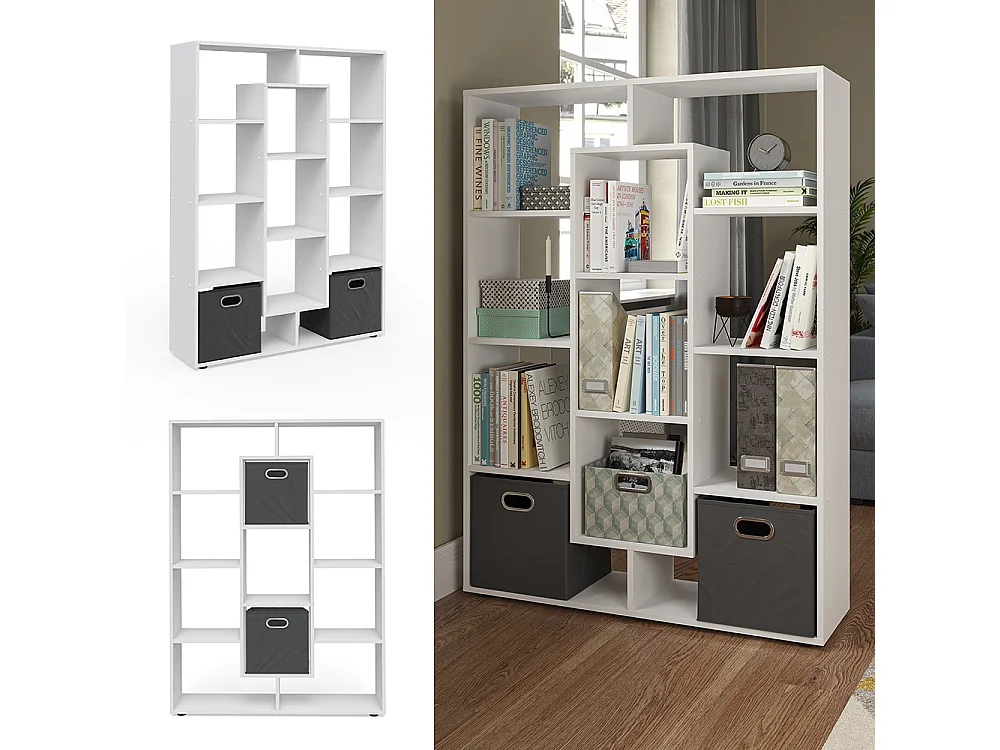 Étagère pivotante blanc 107.2x29x143