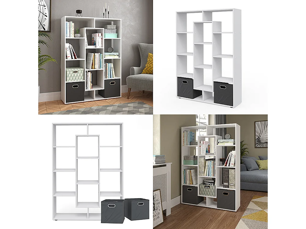 Étagère pivotante blanc 107.2x29x143