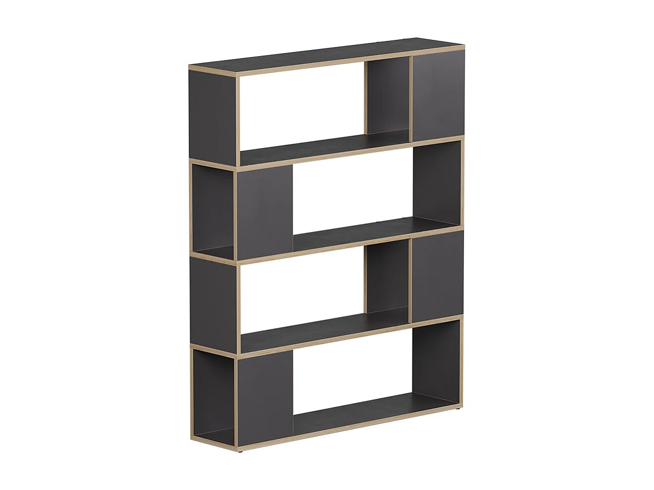 Séparation de pièce anthracite/chêne 100x24x124.5 eneos