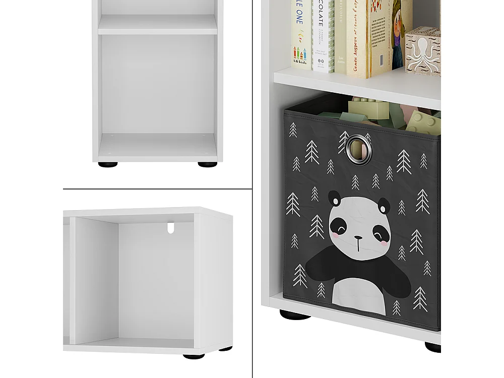 Étagère pour enfants blanc 105.6x32.1x38.2 estell