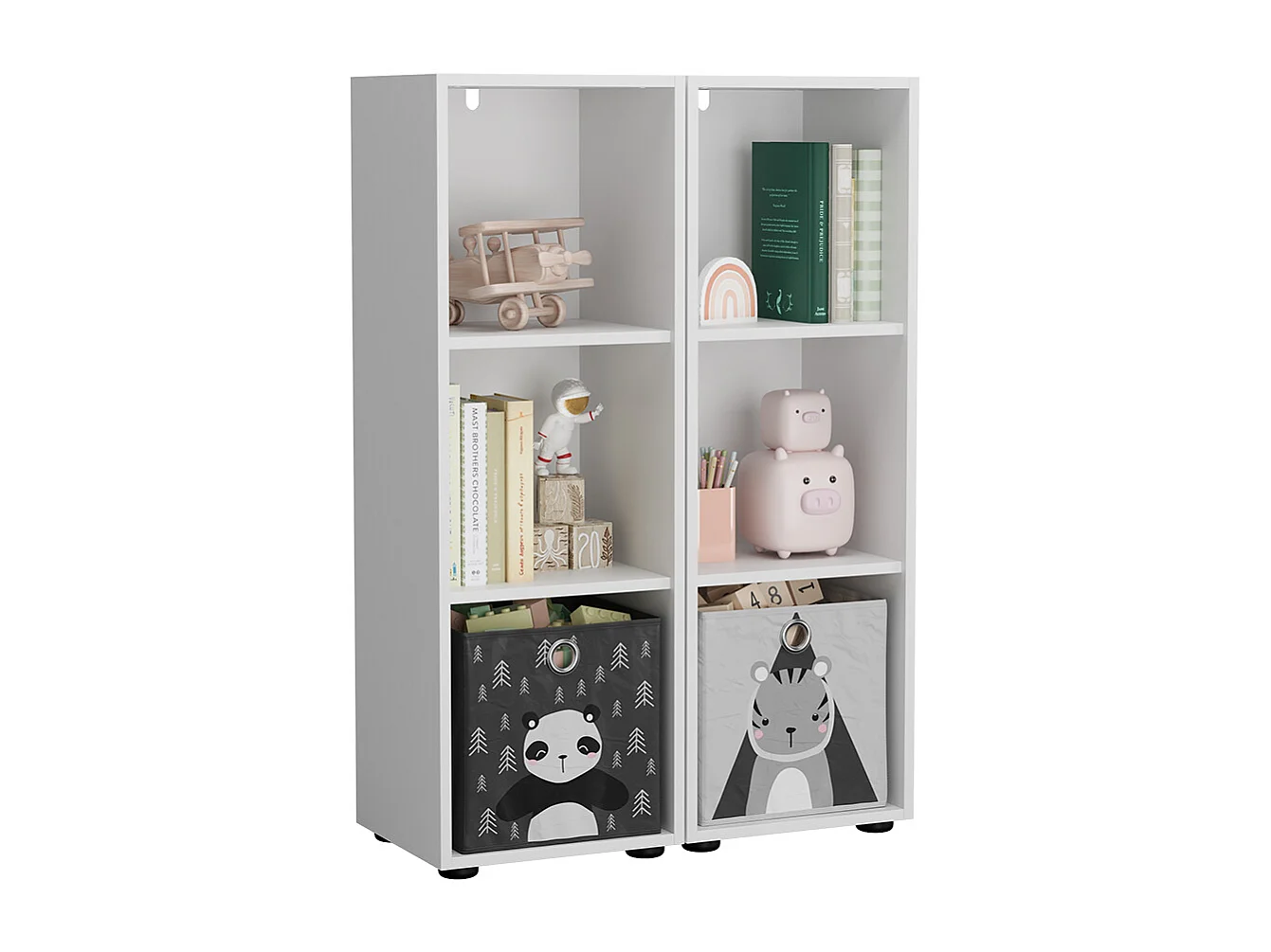 Étagère pour enfants blanc 105.6x32.1x38.2 estell