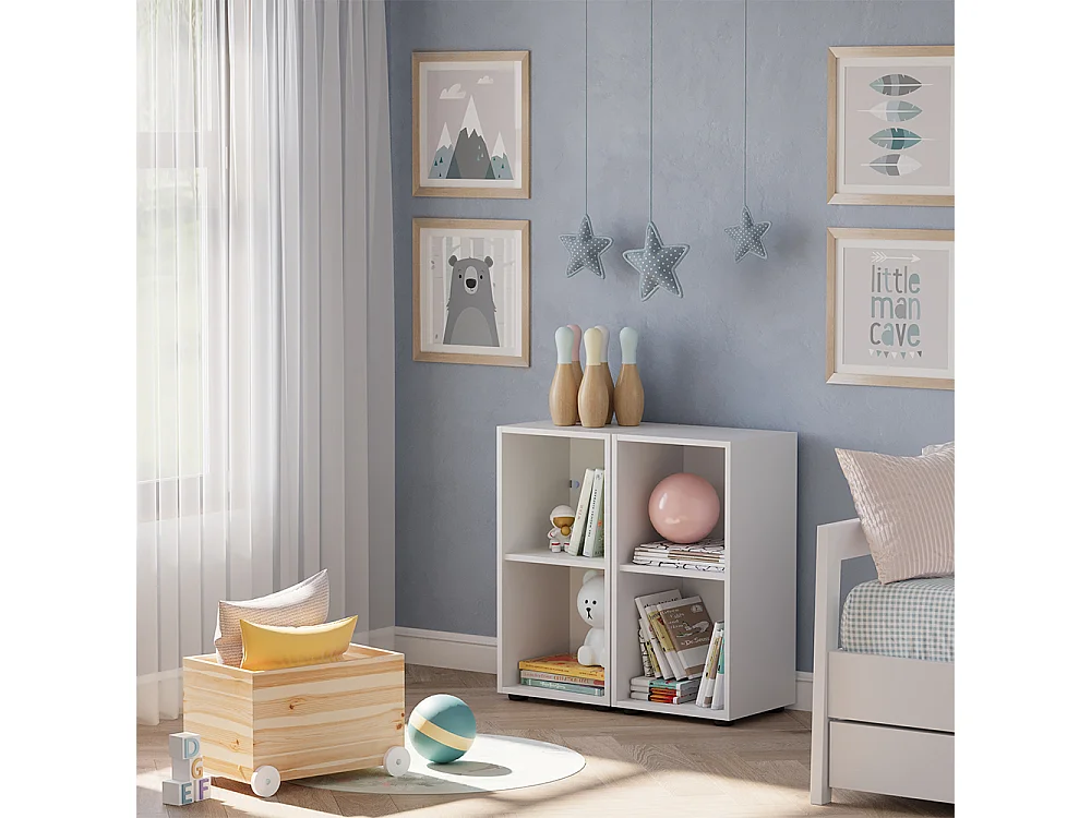 Étagère pour enfants blanc 71x32.1x38.2 estell