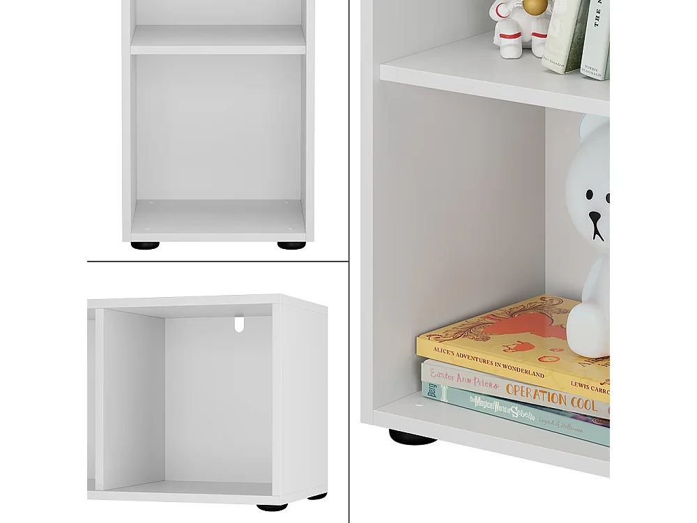 Étagère pour enfants blanc 71x32.1x38.2 estell