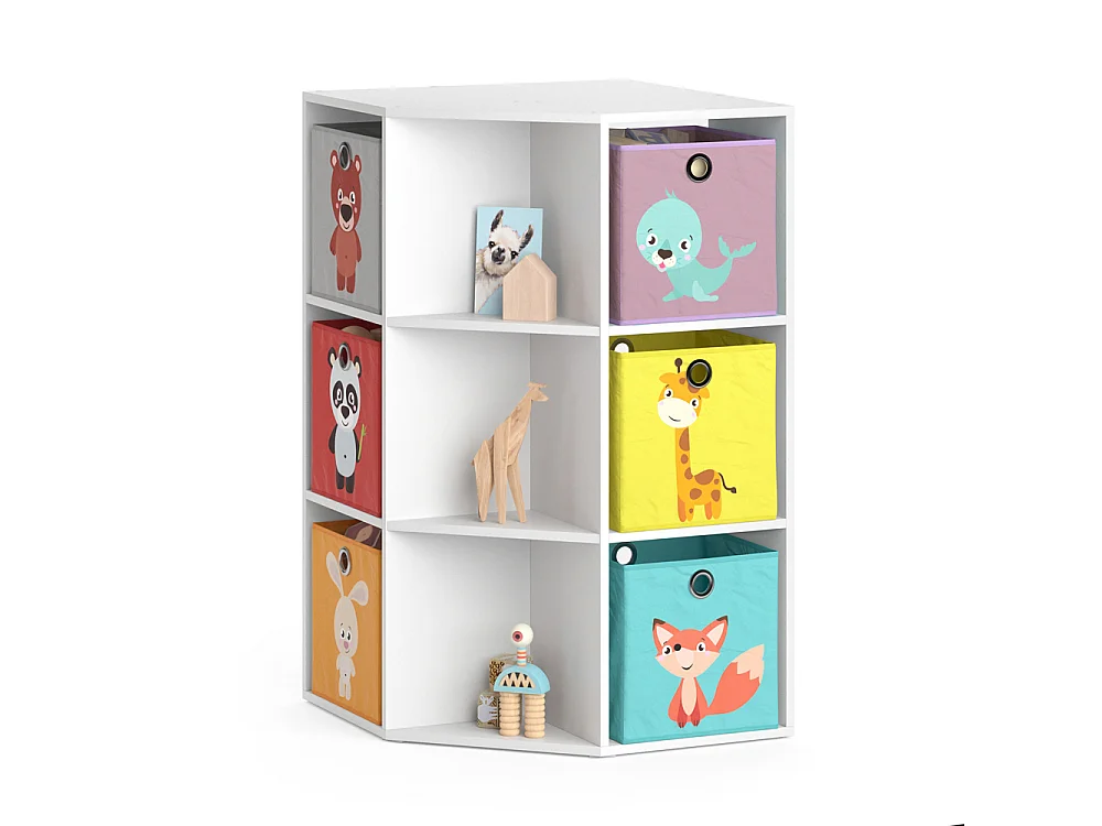 Libreria bambini bianco 64x64x107.8 luigi