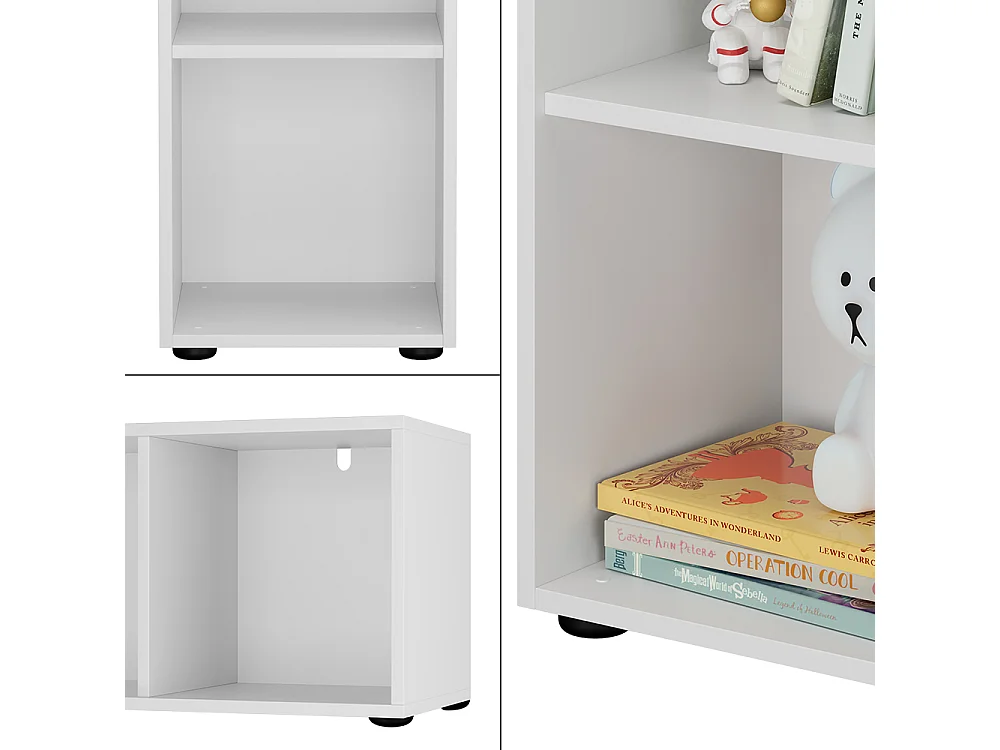 Étagère pour enfants blanc 36.2x32.1x72.9 estell